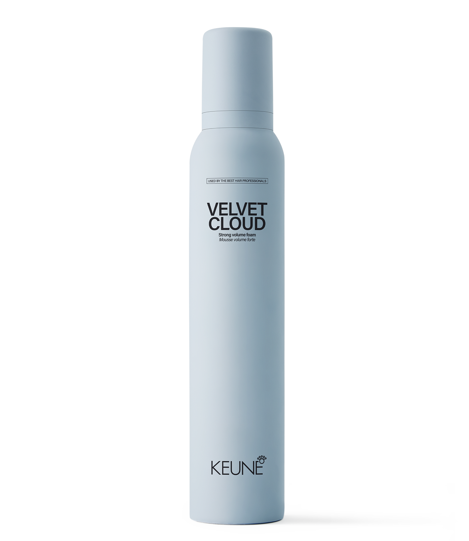 Achieve full-bodied volume with Keune Velvet Cloud Strong Volume Foam, the go-to hair mousse for stunning styles.